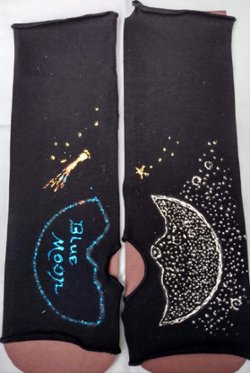 Black - Whipple's Moon and Neowise